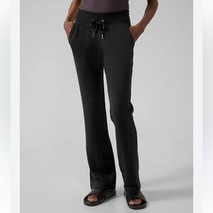Athleta Balance Flare Black Pants size XSP As is: Hemmed